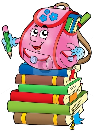 To use this stock image in your creative project, please select the size you need over to the right and click the "Add to Cart" button.
Your downloaded image will come with the Cutcaster watermark removed so don’t worry about the watermark you see on this page. Pink school bag on books stock photo, Pink school bag on books - color illustration. by Klara Viskova