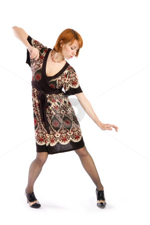 To use this stock image in your creative project, please select the size you need over to the right and click the "Add to Cart" button.
Your downloaded image will come with the Cutcaster watermark removed so don’t worry about the watermark you see on this page. Fashion Model Posing stock photo, Young attractive fashion woman posing, isolated over white background. by Rognar