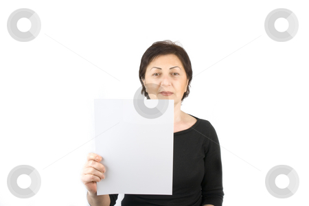 To use this stock image in your creative project, please select the size you need over to the right and click the "Add to Cart" button.
Your downloaded image will come with the Cutcaster watermark removed so don’t worry about the watermark you see on this page. Woman Holding a Blank Sign stock photo, Woman Holding a Blank Sign on an Isolated Background by Mehmet Dilsiz