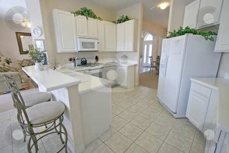 To use this stock image in your creative project, please select the size you need over to the right and click the "Add to Cart" button.
Your downloaded image will come with the Cutcaster watermark removed so don’t worry about the watermark you see on this page. Kitchen stock photo, A Kitchen in a House in Florida. by Lucy Clark