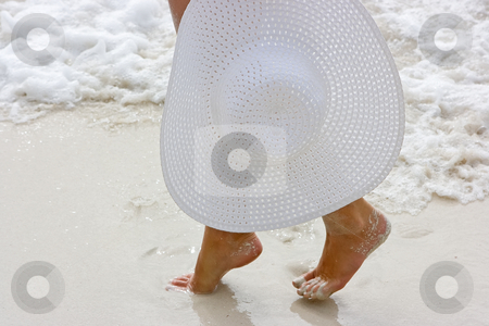 To use this stock image in your creative project, please select the size you need over to the right and click the "Add to Cart" button.
Your downloaded image will come with the Cutcaster watermark removed so don’t worry about the watermark you see on this page. Lady with white hat stock photo, Lady going along the beach with white hat in hands by Dmitry Rostovtsev