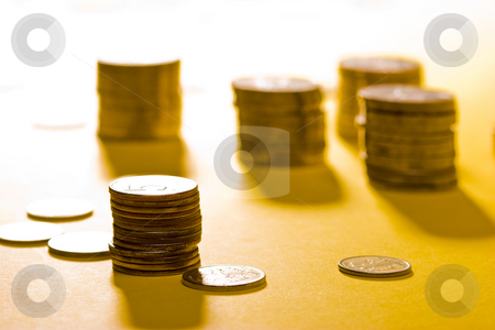 To use this stock image in your creative project, please select the size you need over to the right and click the "Add to Cart" button.
Your downloaded image will come with the Cutcaster watermark removed so don’t worry about the watermark you see on this page. Coins stock photo, Money series: coins on the yellow background by Gennady Kravetsky