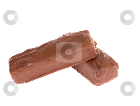 Chocolate Chocolate stock photo, Chocolate isolated on white background by Salauyou Yury