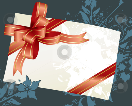Red ribbon and bow Red ribbon and bow stock vector clipart, Red ribbon and bow - vector illustration by Ilyes Laszlo