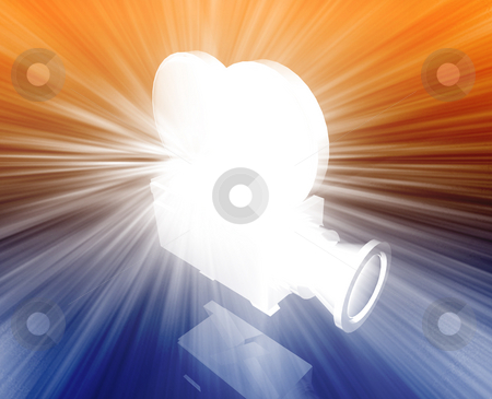 Old vintage film camera Old vintage film camera stock photo, Old vintage film camera illustration shiny glowing concept by Kheng Guan Toh
