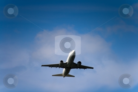 To use this stock image in your creative project, please select the size you need over to the right and click the "Add to Cart" button.
Your downloaded image will come with the Cutcaster watermark removed so don’t worry about the watermark you see on this page. Jet airliner stock photo, Jet airliner against cloudy sky by Interlight
