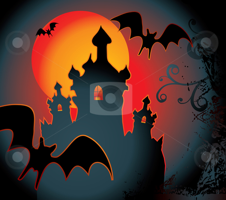 To use this stock image in your creative project, please select the size you need over to the right and click the "Add to Cart" button.
Your downloaded image will come with the Cutcaster watermark removed so don’t worry about the watermark you see on this page. Halloween background stock vector clipart, Halloween background with full orange moon by Ilyes Laszlo