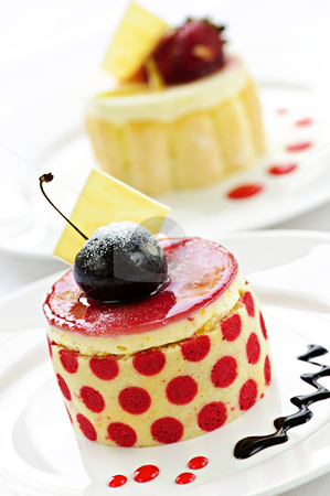 To use this stock image in your creative project, please select the size you need over to the right and click the "Add to Cart" button.
Your downloaded image will come with the Cutcaster watermark removed so don’t worry about the watermark you see on this page. Desserts stock photo, Fancy gourmet desserts isolated on white background by Elena Elisseeva