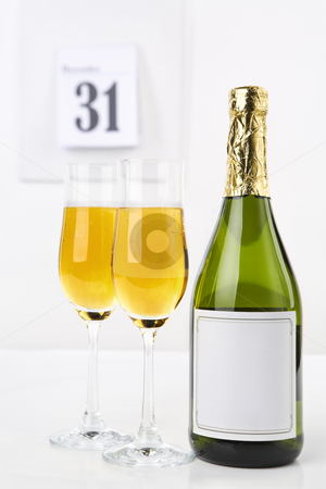 Champagne on new year eve Champagne on new year eve stock photo, Champagne on new year eve with calendar on background by Rudyanto Wijaya