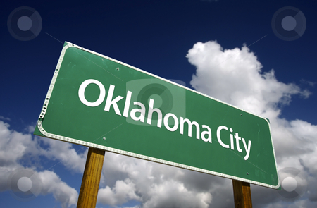 To use this stock image in your creative project, please select the size you need over to the right and click the "Add to Cart" button.
Your downloaded image will come with the Cutcaster watermark removed so don’t worry about the watermark you see on this page. Oklahoma City Green Road Sign stock photo, Oklahoma City Road Sign with dramatic blue sky and clouds - U.S. State Capitals Series. by Andy Dean