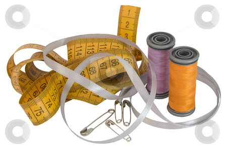 To use this stock image in your creative project, please select the size you need over to the right and click the "Add to Cart" button.
Your downloaded image will come with the Cutcaster watermark removed so don’t worry about the watermark you see on this page. Sewing accesories stock photo, Sartorial metre, two spools, silk tape and five stickpins on white background by Oksana Duboshina