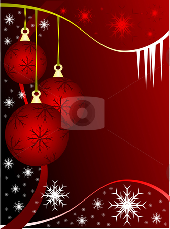 To use this stock image in your creative project, please select the size you need over to the right and click the "Add to Cart" button.
Your downloaded image will come with the Cutcaster watermark removed so don’t worry about the watermark you see on this page. Abstract Christmas Baubles Background stock vector clipart, An abstract Christmas vector illustration with red baubles on a darker backdrop with white snowflakes and room for text by Mike Price
