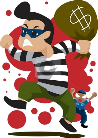 To use this stock image in your creative project, please select the size you need over to the right and click the "Add to Cart" button.
Your downloaded image will come with the Cutcaster watermark removed so don’t worry about the watermark you see on this page. The criminal stock photo, Image of a robber who is running away from the security guard. by Verapol Chaiyapin