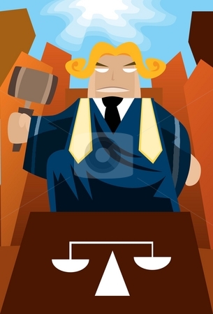 To use this stock image in your creative project, please select the size you need over to the right and click the "Add to Cart" button.
Your downloaded image will come with the Cutcaster watermark removed so don’t worry about the watermark you see on this page. The Judgement stock photo, Image of a judge who is sitting on the throne and judge the case. by Verapol Chaiyapin