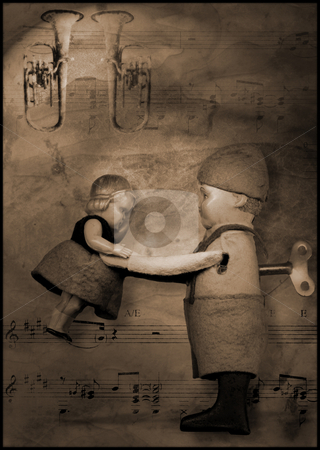 To use this stock image in your creative project, please select the size you need over to the right and click the "Add to Cart" button.
Your downloaded image will come with the Cutcaster watermark removed so don’t worry about the watermark you see on this page. Waltz wind-up tin toy illustration stock photo, Still life of wind-up toy with music sheet in backgrund and brass instruments by Tracy lorna Nors