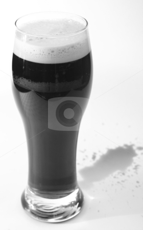 Beer glass of bitter Beer glass of bitter stock photo, Pint of beer. a glass of stout or bitter on white background by Tracy lorna Nors