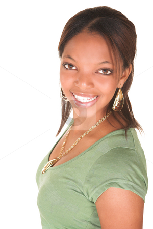 Sexy african businesswoman Sexy african businesswoman stock photo, Sexy young adult african businesswoman in a business suit on a white background. NOT ISOLATED by Sean Nel