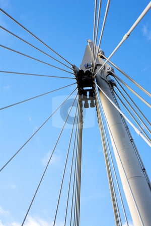 To use this stock image in your creative project, please select the size you need over to the right and click the "Add to Cart" button.
Your downloaded image will come with the Cutcaster watermark removed so don’t worry about the watermark you see on this page. London#15 stock photo, Cables of a bridge in London by Sean Nel