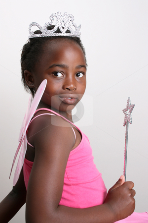 Pink Fairy Pink Fairy stock photo, Young girl wearing a pink fairy costume with accessories by Vanessa Van Rensburg
