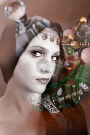 To use this stock image in your creative project, please select the size you need over to the right and click the "Add to Cart" button.
Your downloaded image will come with the Cutcaster watermark removed so don’t worry about the watermark you see on this page. Folk Dress stock photo, Female model wearing folk dress layers with jewelery by Vanessa Van Rensburg