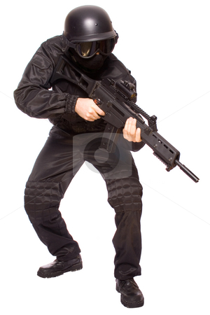 To use this stock image in your creative project, please select the size you need over to the right and click the "Add to Cart" button.
Your downloaded image will come with the Cutcaster watermark removed so don’t worry about the watermark you see on this page. Game at the soldiers stock photo, One soldier with the gun in the hands on a white background by Artem Zamula