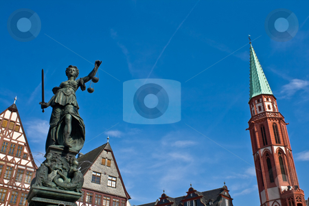 To use this stock image in your creative project, please select the size you need over to the right and click the "Add to Cart" button.
Your downloaded image will come with the Cutcaster watermark removed so don’t worry about the watermark you see on this page. Statue of Lady Justice in Frankfurt stock photo, Statue of Lady Justice in Frankfurt's central square by Interlight