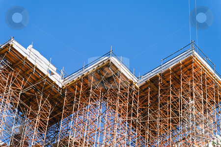 Building under construction Building under construction stock photo, Concrete formwork and scaffolding on a construction site. Horizontally framed shot. by Erwin Johann Wodicka