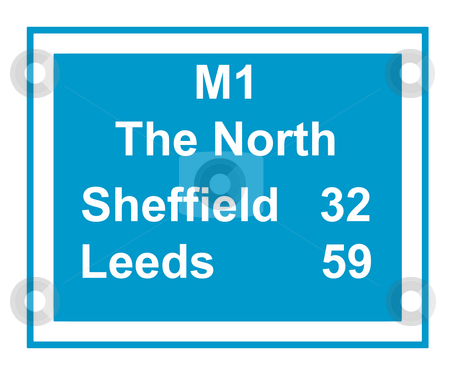 To use this stock image in your creative project, please select the size you need over to the right and click the "Add to Cart" button.
Your downloaded image will come with the Cutcaster watermark removed so don’t worry about the watermark you see on this page. M1 the North motorway sign stock photo, Illustration of M1 motorway sign saying The North, Leeds 59, Sheffield 32 miles, isolated on white background. by Martin Crowdy