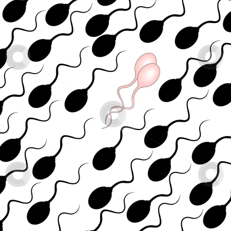To use this stock image in your creative project, please select the size you need over to the right and click the "Add to Cart" button.
Your downloaded image will come with the Cutcaster watermark removed so don’t worry about the watermark you see on this page. Gay sperm stock vector clipart, Editable vector illustration of pink sperm swimming against the tide by Robert Adrian Hillman