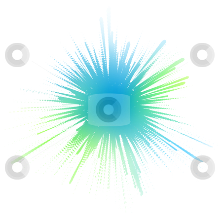 Watery ink splash Watery ink splash stock vector clipart, Editable vector illustration of a blue-green ink splash made by masking a background color mesh by Robert Adrian Hillman