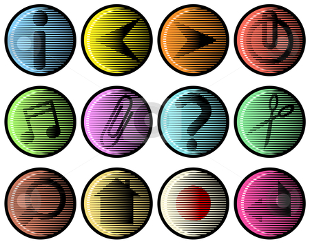 To use this stock image in your creative project, please select the size you need over to the right and click the "Add to Cart" button.
Your downloaded image will come with the Cutcaster watermark removed so don’t worry about the watermark you see on this page. Woodcut icons stock vector clipart, Editable vector set of web icons in woodcut style by Robert Adrian Hillman