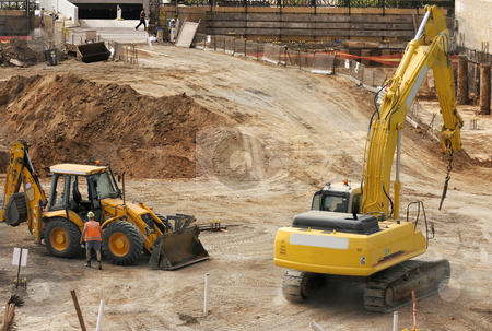 To use this stock image in your creative project, please select the size you need over to the right and click the "Add to Cart" button.
Your downloaded image will come with the Cutcaster watermark removed so don’t worry about the watermark you see on this page. Work site stock photo, A construction work site by Leah-Anne Thompson