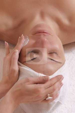 A little bit of luxury A little bit of luxury stock photo, Woman being pampered by a beauty therapist. by Leah-Anne Thompson