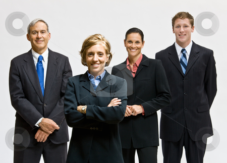 To use this stock image in your creative project, please select the size you need over to the right and click the "Add to Cart" button.
Your downloaded image will come with the Cutcaster watermark removed so don’t worry about the watermark you see on this page. Business people smiling stock photo, Business people smiling by Jonathan Ross