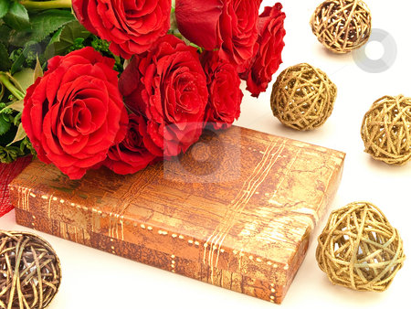 To use this stock image in your creative project, please select the size you need over to the right and click the "Add to Cart" button.
Your downloaded image will come with the Cutcaster watermark removed so don’t worry about the watermark you see on this page. Red roses and gift stock photo, Red roses on a box with a gift by Sergej Razvodovskij