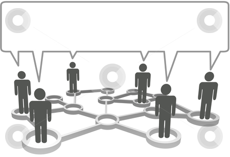 To use this stock image in your creative project, please select the size you need over to the right and click the "Add to Cart" button.
Your downloaded image will come with the Cutcaster watermark removed so don’t worry about the watermark you see on this page. Connected people communicate business social network speech bubb stock vector clipart, Connected symbol people in network nodes communicate in a speech bubble. by Michael Brown