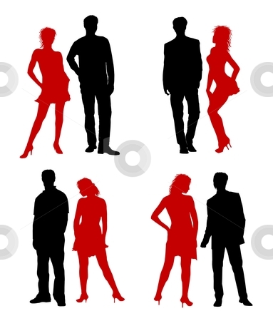 To use this stock image in your creative project, please select the size you need over to the right and click the "Add to Cart" button.
Your downloaded image will come with the Cutcaster watermark removed so don’t worry about the watermark you see on this page. Young adults couple silhouettes black red stock photo, Young adults couple silhouettes black red by Petra Roeder