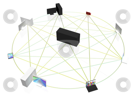 To use this stock image in your creative project, please select the size you need over to the right and click the "Add to Cart" button.
Your downloaded image will come with the Cutcaster watermark removed so don’t worry about the watermark you see on this page. Computer network stock photo, Conceptual computer network in circle by Mile Atanasov