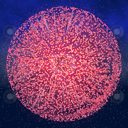 To use this stock image in your creative project, please select the size you need over to the right and click the "Add to Cart" button.
Your downloaded image will come with the Cutcaster watermark removed so don’t worry about the watermark you see on this page. Fireworks stock photo, A single big pink round explosion from fireworks by Phil Morley