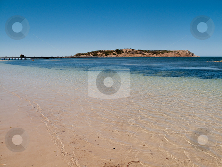 To use this stock image in your creative project, please select the size you need over to the right and click the "Add to Cart" button.
Your downloaded image will come with the Cutcaster watermark removed so don’t worry about the watermark you see on this page. Beach at Granite Island near Victor Harbor stock photo, Broad beach and sea scene at Granite Island near Victor Harbor near Adelaide in Australia by Steven Heap