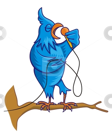 To use this stock image in your creative project, please select the size you need over to the right and click the "Add to Cart" button.
Your downloaded image will come with the Cutcaster watermark removed so don’t worry about the watermark you see on this page. Blue bird singing stock vector clipart, Blue bird cartoon on tree branch with microphone singing by fractal.gr