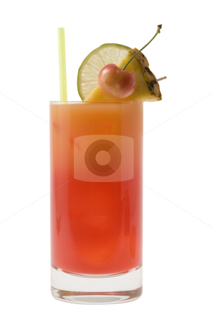 To use this stock image in your creative project, please select the size you need over to the right and click the "Add to Cart" button.
Your downloaded image will come with the Cutcaster watermark removed so don’t worry about the watermark you see on this page. Mai Tai Cocktail stock photo, Mai Tai mixed drink with fruit garnish on white background by Gabe Palmer