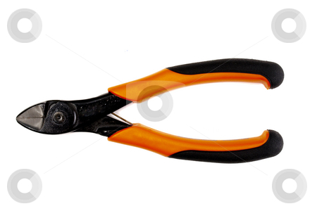 Side Cutters Side Cutters stock photo, Side Cutters on white background by Ingvar Bjork