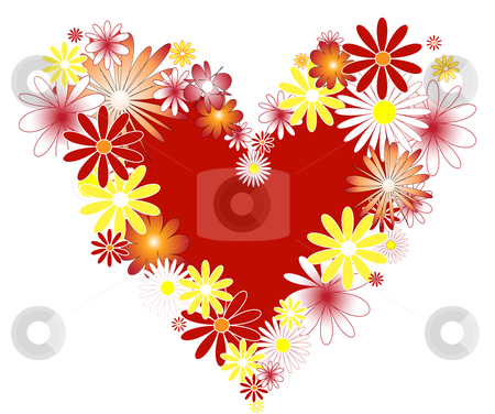 To use this stock image in your creative project, please select the size you need over to the right and click the "Add to Cart" button.
Your downloaded image will come with the Cutcaster watermark removed so don’t worry about the watermark you see on this page. Heart with flowers. stock vector clipart, Heart with flowers. Vector illustration. Suits well for wallpapers and Valentine cards. by Roza Khakimova