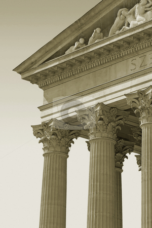 To use this stock image in your creative project, please select the size you need over to the right and click the "Add to Cart" button.
Your downloaded image will come with the Cutcaster watermark removed so don’t worry about the watermark you see on this page. Old columns stock photo, Old columns and front facade details in sepia. by Dejan Lazarevic