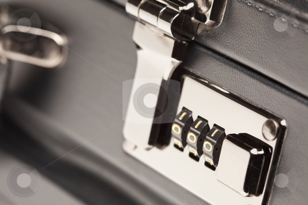 Close Up Shot of Black Briefcase Latch and Lock Close Up Shot of Black Briefcase Latch and Lock stock photo, Abstract Close Up Shot of a Black Leather Briefcase Latch and Lock. by Andy Dean