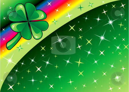 To use this stock image in your creative project, please select the size you need over to the right and click the "Add to Cart" button.
Your downloaded image will come with the Cutcaster watermark removed so don’t worry about the watermark you see on this page. Shamrock Rainbow Background 2 stock vector clipart, Vector Shamrock Rainbow Background 2 with stars. There is space for text or image. by Basheera Hassanali