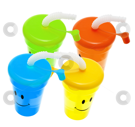 Plastic Sucking Cups Plastic Sucking Cups stock photo, Plastic Sucking Cups on White Background by Lai Leng Yiap