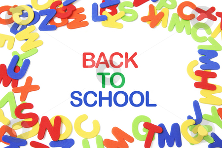 Back to School and Alphabets Back to School and Alphabets stock photo, Back to School and Alphabets on White Background by Lai Leng Yiap