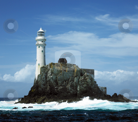 To use this stock image in your creative project, please select the size you need over to the right and click the "Add to Cart" button.
Your downloaded image will come with the Cutcaster watermark removed so don’t worry about the watermark you see on this page. Lighthouse, Fastnet Rock, County Cork, Ireland stock photo, Lighthouse, Fastnet Rock, County Cork, Ireland by Richard Semik